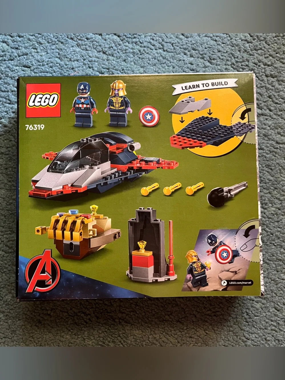 Lego Marvel Captain America vs. Thanos 76319